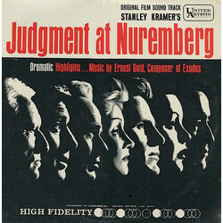 Ernest Gold Original Film Sound Track Stanley Kramer's Judgment At Nuremberg