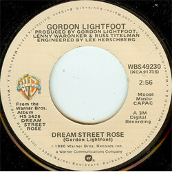 Gordon Lightfoot Dream Street Rose