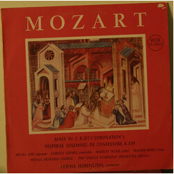 Wolfgang Amadeus Mozart Mass In C, K.317 ("Coronation") / Vesperae Solemnes De Confessore, K.339