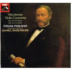 Henri Vieuxtemps / Itzhak Perlman / Orchestre De Paris / Daniel Barenboim Violin Concertos No. 4 In D Minor / No. 5 In A Minor
