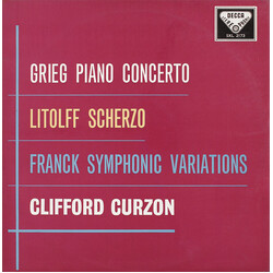 Edvard Grieg / Henry Litolff / César Franck / Clifford Curzon Piano Concerto / Scherzo / Symphonic Variations