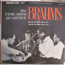 Johannes Brahms / The Fine Arts Quartet Quartet In C Minor, Opus 51, No. 1 / Quartet In A Minor, Opus 51, No. 2