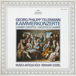 Georg Philipp Telemann / Musica Antiqua Köln / Reinhard Goebel Kammerkonzerte · Chamber Concertos · Concertos De Chambre