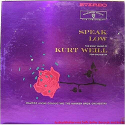 Kurt Weill / The Warner Brothers Orchestra / Maurice Levine Speak Low, The Great Music Of Kurt Weill For Orchestra