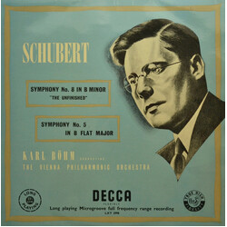 Franz Schubert / Karl Böhm / Wiener Philharmoniker Symphony No. 8 In B Minor "The Unfinished" / Symphony No. 5 In B Flat Major