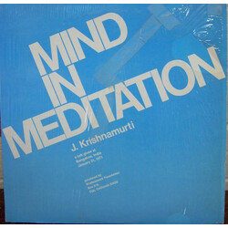Jiddu Krishnamurti Mind In Meditation