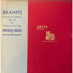 Johannes Brahms / Sviatoslav Richter / Borodin String Quartet Quintet In F Minor, Op. 34 For Piano And Strings