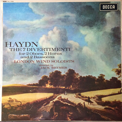 Joseph Haydn / London Wind Soloists / Jack Brymer The 7 Divertimenti For 2 Oboes, 2 Horns And 2 Bassoons