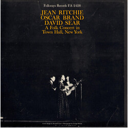 Jean Ritchie / Oscar Brand / David Sear A Folk Concert In Town Hall, New York