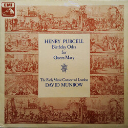Henry Purcell / The Early Music Consort Of London / David Munrow Birthday Odes For Queen Mary