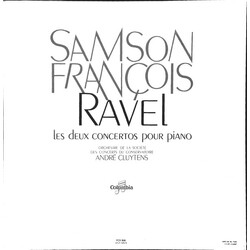 Maurice Ravel / Samson François / Orchestre De La Société Des Concerts Du Conservatoire / André Cluytens Les Deux Concertos Pour Piano