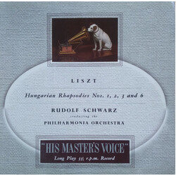 Franz Liszt / Rudolf Schwarz / Philharmonia Orchestra Hungarian Rhapsodies Nos. 1, 2, 3 And 6