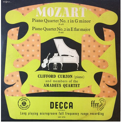 Wolfgang Amadeus Mozart / Clifford Curzon / Amadeus-Quartett Piano Quartet No. 1 In G Minor / Piano Quartet No. 2 In E Flat Major