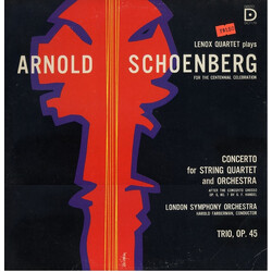 Arnold Schoenberg / Harold Farberman / The London Symphony Orchestra / Lenox String Quartet Concerto For String Quartet And Orchestra After Handel Op.
