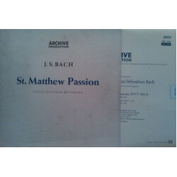 Johann Sebastian Bach / Karl Richter St. Matthew Passion (Passio Secundum Matthæum)