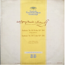 Wolfgang Amadeus Mozart / Igor Markevitch / Berliner Philharmoniker W.A. Mozart: Sinfonie Nr. 38 D-Dur KV 504 (Prager Sinfonie)/Sinfonie Nr. 34 C-Dur 