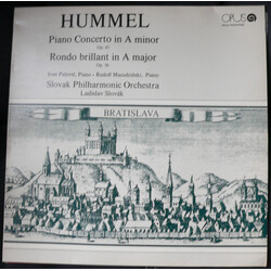 Johann Nepomuk Hummel / Ivan Palovič / Rudolf Macudziński / Slovak Philharmonic Orchestra / Ladislav Slovák Piano Concerto In A Major Op.85 / Rondo Br