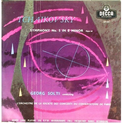 Pyotr Ilyich Tchaikovsky / Georg Solti / Orchestre De La Société Des Concerts Du Conservatoire Symphony No. 5 In E Minor Opus 64