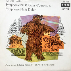 Joseph Haydn / Ernest Ansermet / L'Orchestre De La Suisse Romande Symphonie Nr. 82 C-Dur "L'Ours" (Der Bär), Symphonie Nr. 86 D-Dur