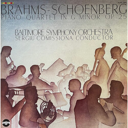 Johannes Brahms / Arnold Schoenberg / Baltimore Symphony Orchestra / Sergiu Comissiona Piano Quartet In G Minor, Op. 25