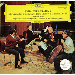Johannes Brahms / Emil Gilels / Amadeus-Quartett Klavierquartett G-moll Op. 25 = Piano Quartet in G Minor, Op. 25