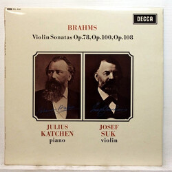 Johannes Brahms / Josef Suk / Julius Katchen Violin Sonatas Op.78, Op.100, Op. 108