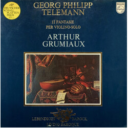 Georg Philipp Telemann / Arthur Grumiaux 12 Fantasie Per Violino-Solo Vinyl LP