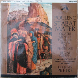 Francis Poulenc / Régine Crespin / Les Chœurs René Duclos / Orchestre De La Société Des Concerts Du Conservatoire / Georges Prêtre Stabat Mater