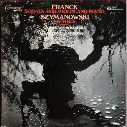 César Franck / Karol Szymanowski / Wanda Wilkomirska / Antonio Barbosa Sonata For Violin And Piano / Mythes (Complete)