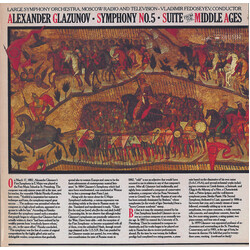 Большой Симфонический Оркестр Всесоюзного Радио / Vladimir Fedoseyev / Alexander Glazunov Symphony No. 5 • Suite From The Middle Ages