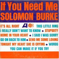 Solomon Burke If You Need Me Vinyl LP
