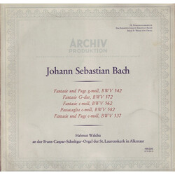 Johann Sebastian Bach / Helmut Walcha Orgelwerke BWV 542, 572, 562, 582, 573