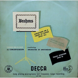 Johannes Brahms / Concertgebouworkest / Eduard van Beinum Academic Festival Overture / Tragic Overture / Variations On A Theme Of Haydn