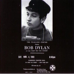Bob Dylan Carnegie Chapter Hall Vinyl  LP