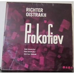 Sviatoslav Richter / David Oistrach / Sergei Prokofiev Violin Concerto No. 1 / Piano Concerto No.1 / Suite From 'Cinderella'