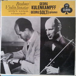 Johannes Brahms / Georg Kulenkampff / Georg Solti Violin Sonatas