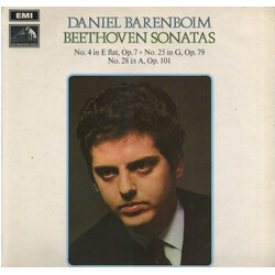 Daniel Barenboim Beethoven Sonatas: No. 4 In E Flat, Op. 7 / No. 25 In G, Op. 79 / No. 28 In A, Op. 101