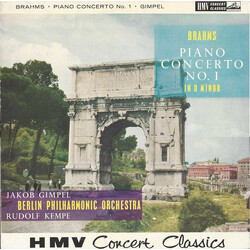 Johannes Brahms / Jakob Gimpel / Berliner Philharmoniker / Rudolf Kempe Piano Concerto No. 1 In D Minor