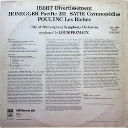 Louis Frémaux / City Of Birmingham Symphony Orchestra Divertissement / Les Biches / Pacific 231 / Gymnopédies 1 & 3
