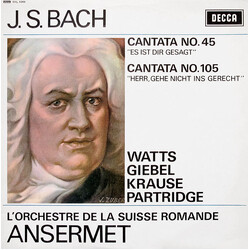 Johann Sebastian Bach / Helen Watts / Agnes Giebel / Tom Krause / Ian Partridge / L'Orchestre De La Suisse Romande / Ernest Ansermet Cantata No. 45 / 