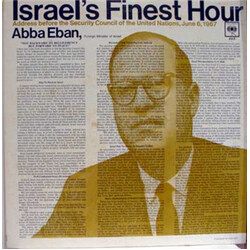 Honorable Abba Eban Israel's Finest Hour