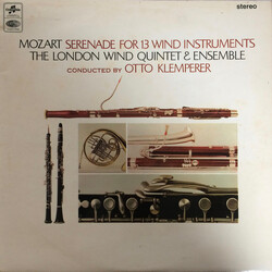 Wolfgang Amadeus Mozart / Otto Klemperer / The London Wind Quintet Serenade For 13 Wind Instruments