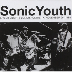 Sonic Youth Live in Austin - November 26, 1988 Vinyl LP