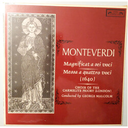 Claudio Monteverdi / Choir Of The Carmelite Priory London / George Malcolm Magnificat A Sei Voci / Messa A Quattro Voci (1640)