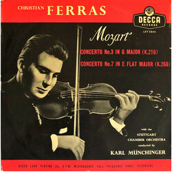 Wolfgang Amadeus Mozart / Christian Ferras / Stuttgarter Kammerorchester / Karl Münchinger Concerto No.3 / Concerto No.7