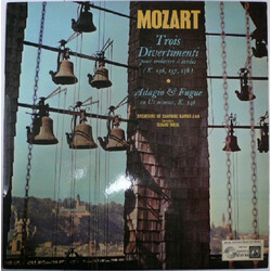 Wolfgang Amadeus Mozart / The Ramat-Gan Chamber Orchestra / Eliahu Inbal Trois Divertimenti Pour Orchestre A Cordes . Adagio & Fugue