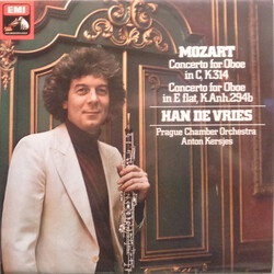 Wolfgang Amadeus Mozart / Han De Vries / Prague Chamber Orchestra / Anton Kersjes Concerto For Oboe In C, K. 314 / Concerto For Oboe In E Flat, K. Anh