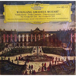 Wolfgang Amadeus Mozart / Berliner Philharmoniker / Wolfgang Schneiderhan Violinkonzerte: Nr. 4 D-dur Kv 218 / Nr. 5 A-dur Kv 219