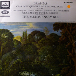 Johannes Brahms / Gervase de Peyer / Melos Ensemble Of London / Max Reger Quintet In B Minor For Clarinet And Strings