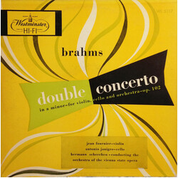 Johannes Brahms / Orchester Der Wiener Staatsoper / Hermann Scherchen / Jean Fournier / Antonio Janigro Double Concert In A Minor For Violin, Cello An